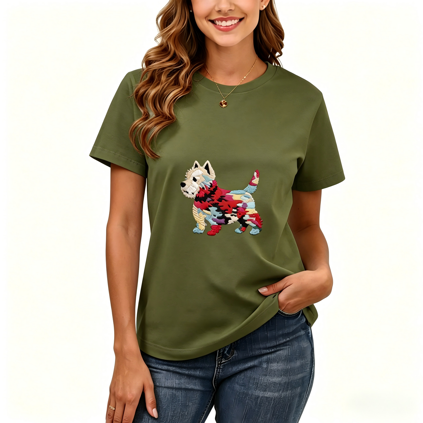 Women's Loose Fit Printed T-shirt | 200GSM Soft Breathable Cotton, Trendy Pattern for Daily & Outdoor Use 134