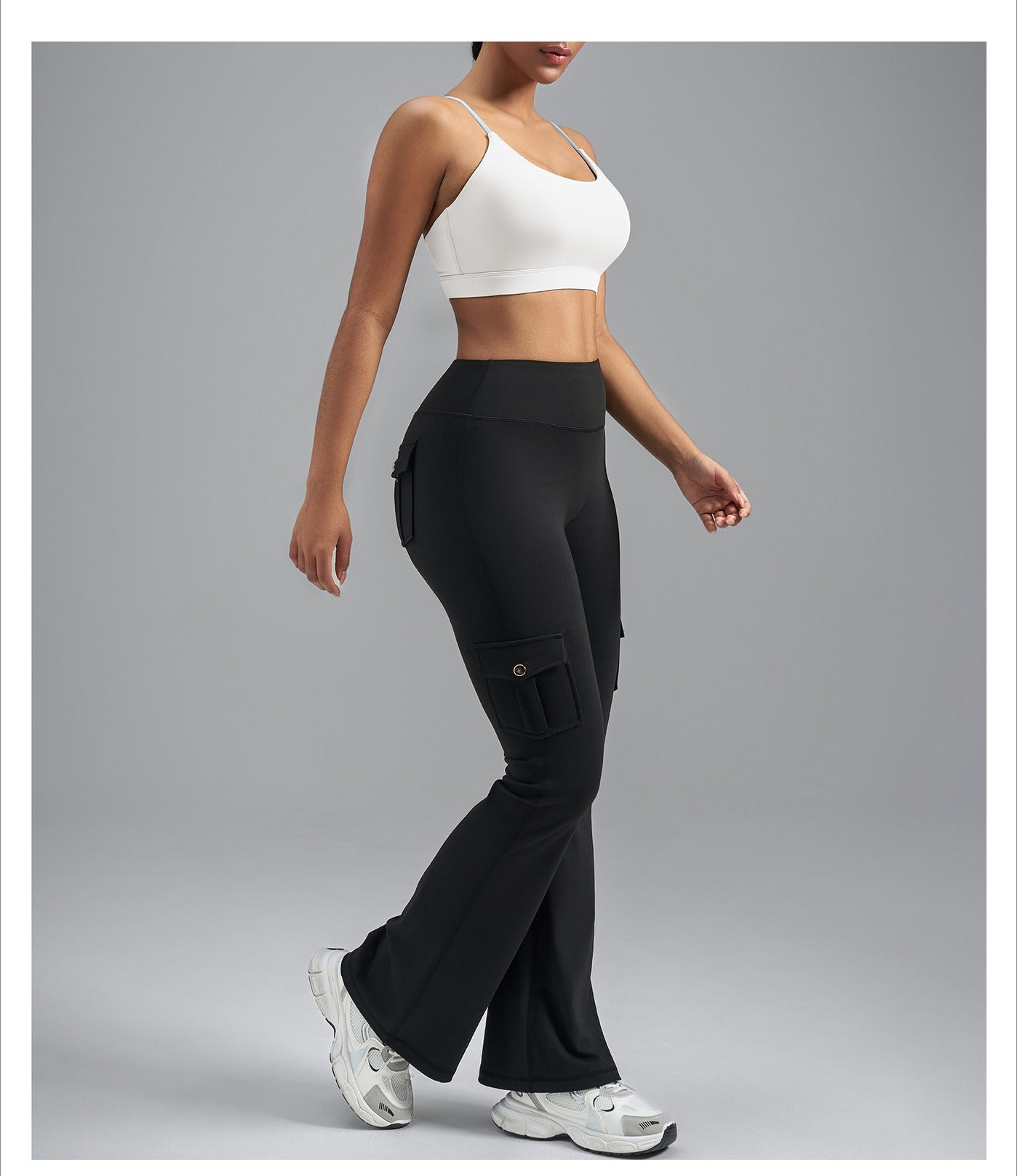 Women's Summer Color Block Sports Bra, High Impact Shockproof Push Up Beauty Back Yoga Workout Top for Running Fitness