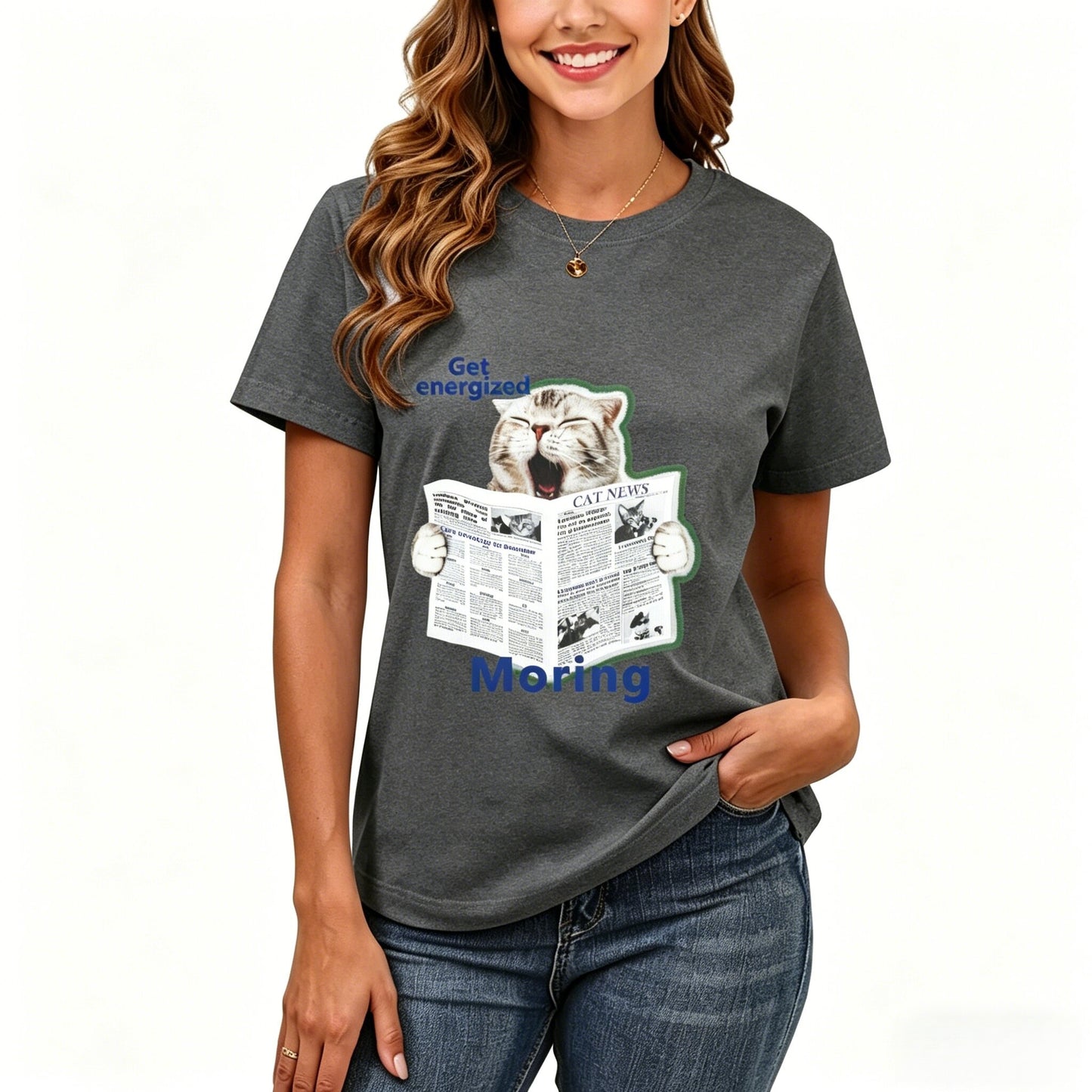 200GSM Women Premium Pure Cotton Graphic Print T Shirt Casual Crew Neck Short Sleeve Fashion Printed Ladies Daily Tops 108