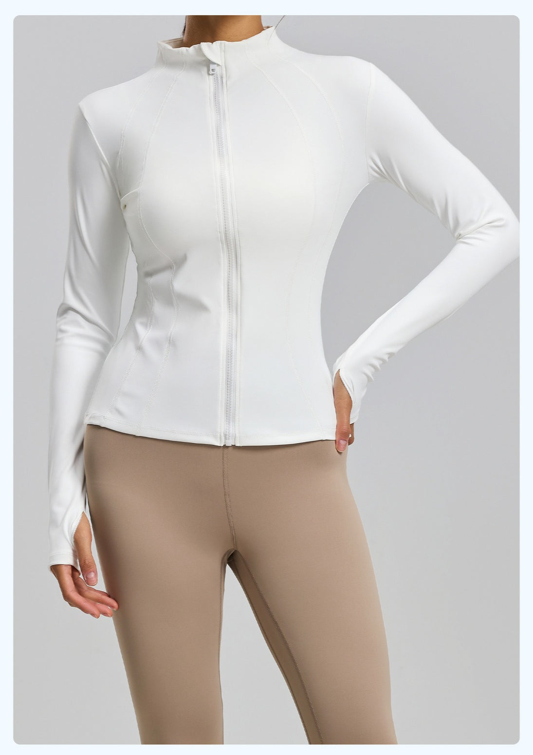 New Women's Slim Fit Sun Protection Jacket, Summer Breathable UV Protection Stand Collar Skin-Tight Sun Clothing