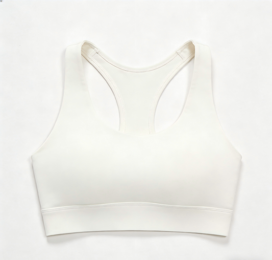 Women's Mesh Cross Back Sports Bra, Beauty Back Workout Top, High Impact Shockproof Yoga Fitness Bra