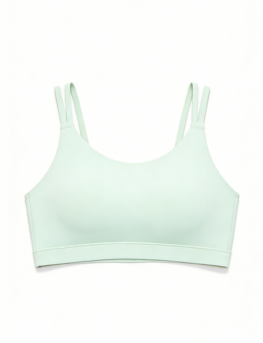 Peach Shoulder Thin-Strap Yoga Sports Bra, High Elastic U-Shaped Shockproof, Push-Up & Beauty Back Integrated Yoga Bra