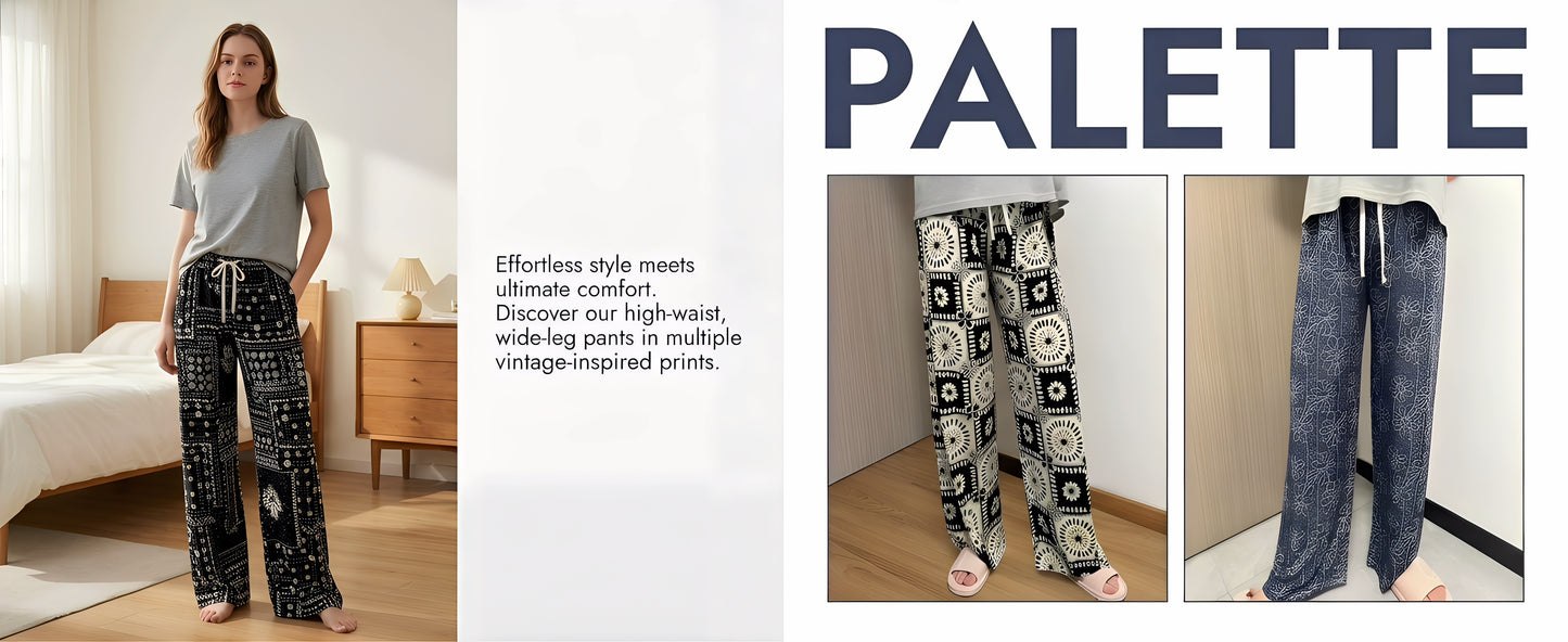 Unisex 3-Pack Loungewear Pants | Elastic Waist, Full Length, Loose Oversized Fit