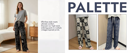 Unisex 3-Pack Loungewear Pants | Elastic Waist, Full Length, Loose Oversized Fit