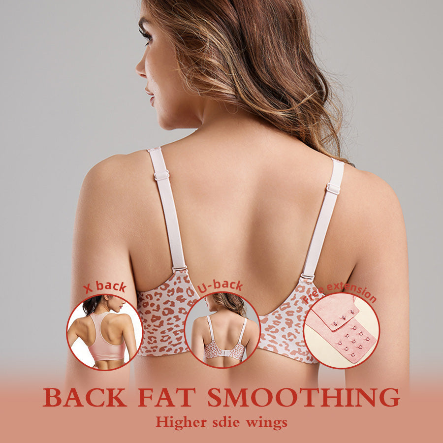 Wireless Deep V Bra for Women | Seamless Push Up T-Shirt Bra