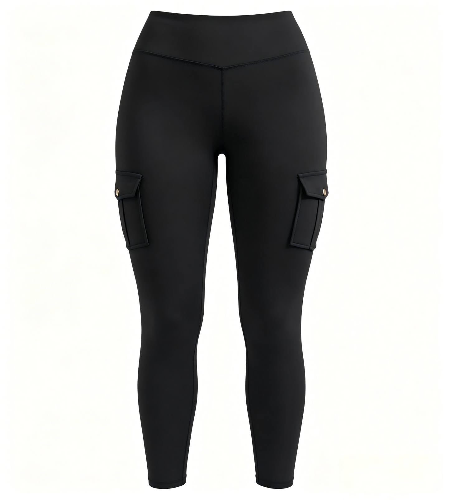 Brushed Cargo Pocket Yoga Pants, Women's Peach Hip Tight Quick Dry Butt Lifting Sports Fitness Leggings