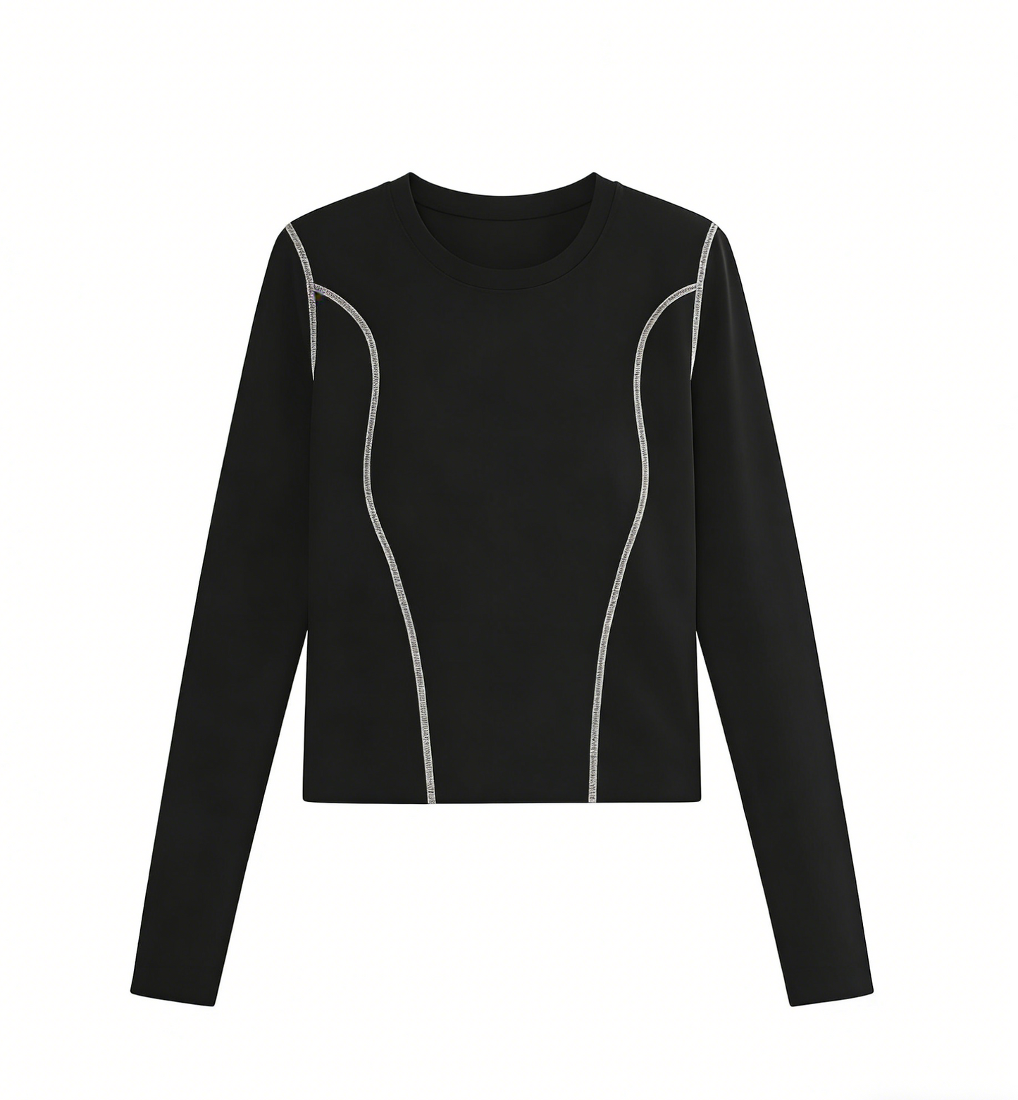 Women's Long Sleeve Yoga Top with Thumb Hole Design, Slim Fit Workout Shirt for Running & Fitness