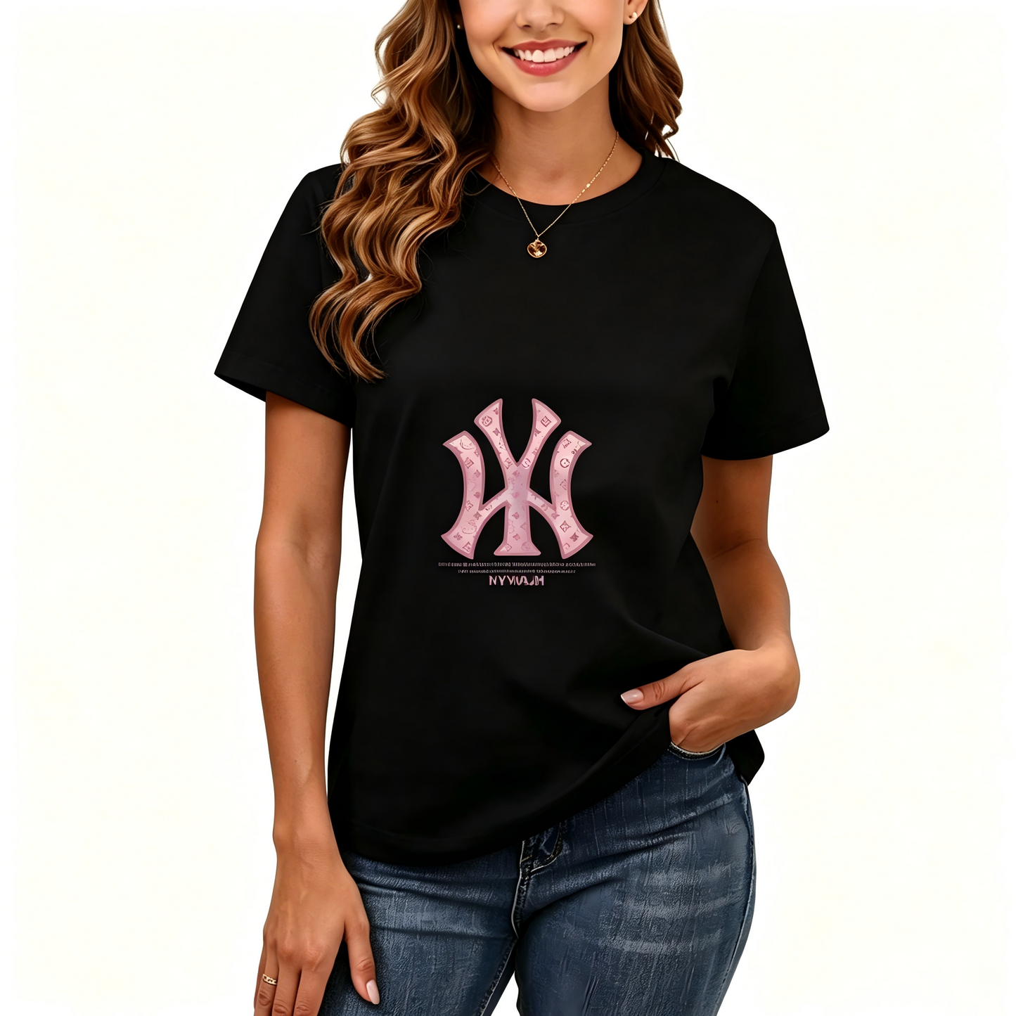 Women's Loose Fit Printed T-shirt | 200GSM Soft Breathable Cotton, Trendy Pattern for Daily & Outdoor Use 131