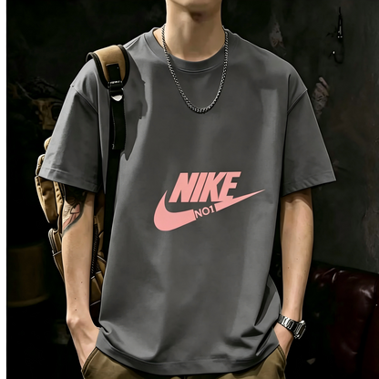 Unisex Casual Short Sleeve | 200GSM Heavyweight Cotton Printed Crew Neck Tee 079