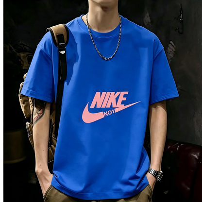 Unisex Casual Short Sleeve | 200GSM Heavyweight Cotton Printed Crew Neck Tee 079