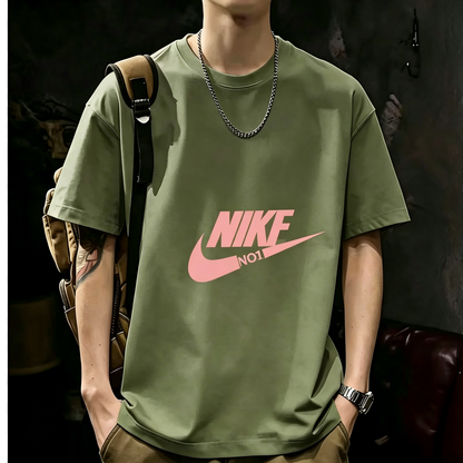 Unisex Casual Short Sleeve | 200GSM Heavyweight Cotton Printed Crew Neck Tee 079