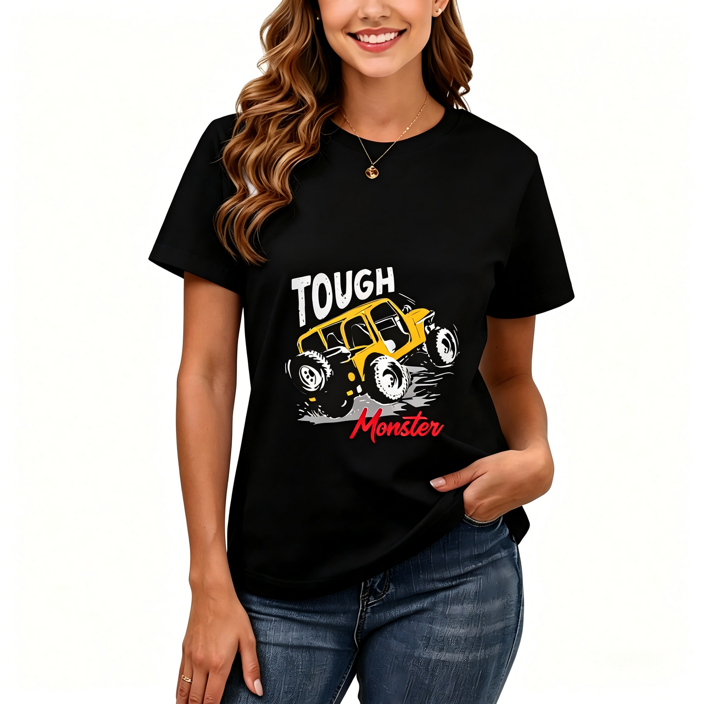 Women's Loose Fit Printed T-shirt | 200GSM Soft Breathable Cotton, Trendy Pattern for Daily & Outdoor Use 132