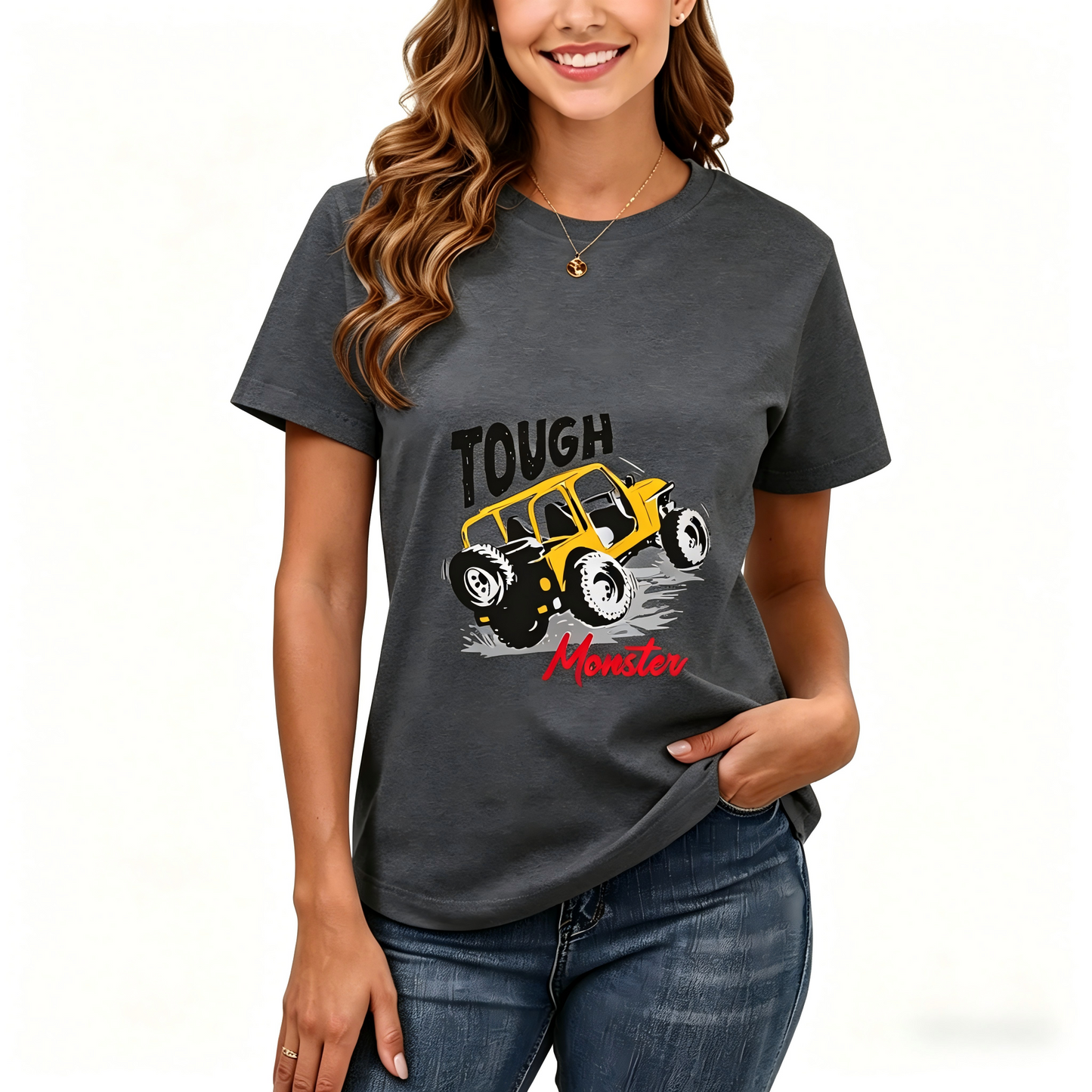 Women's Loose Fit Printed T-shirt | 200GSM Soft Breathable Cotton, Trendy Pattern for Daily & Outdoor Use 132