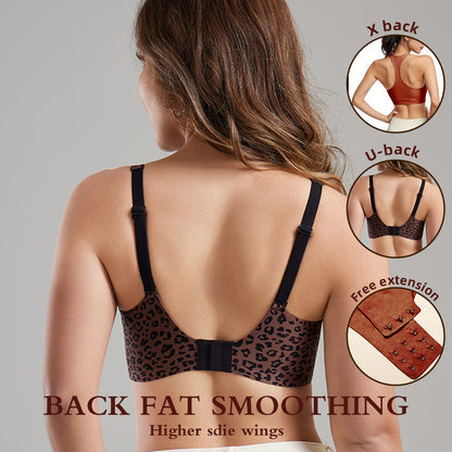 Wireless Deep V Bra for Women | Seamless Push Up T-Shirt Bra
