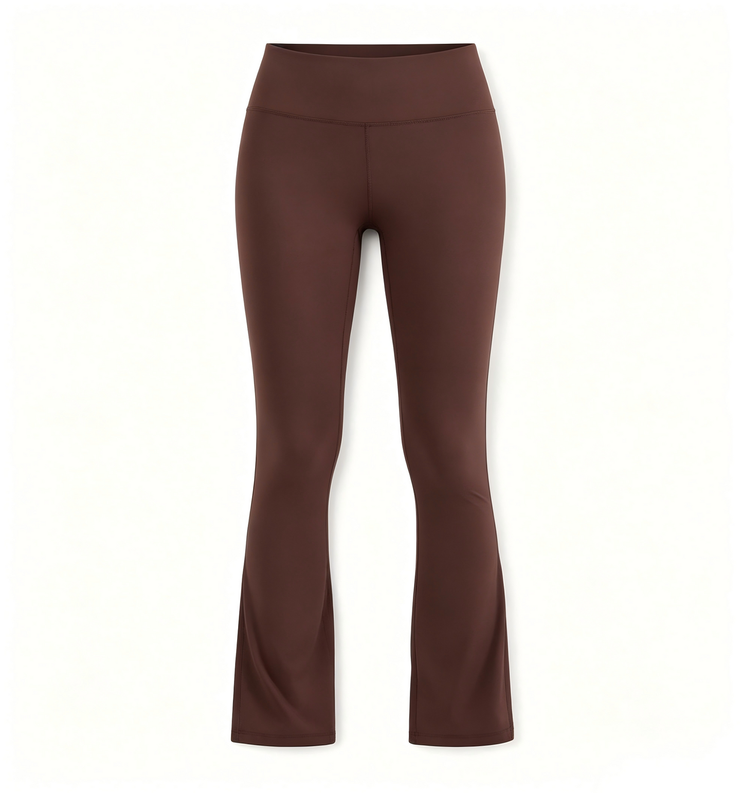 Women'European Size Peach Flare Yoga Pants, High Waist Tummy Control Slim Fit Workout Leggings, High Stretch Naked Feel Fitness Pants