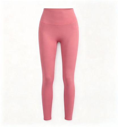 Women's No Front Rise Yoga Pants, High Waist Butt Lifting Workout Leggings, Peach Hip Nylon Naked Feeling Tights