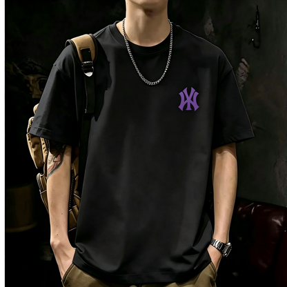 Unisex Casual Short Sleeve | 200GSM Heavyweight Cotton Printed Crew Neck Tee 071