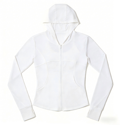 Women's New UPF50+ Lightweight Sun Protection Jacket, Breathable UV Protection, Ice Cool Hooded Sunscreen Coat for Yoga