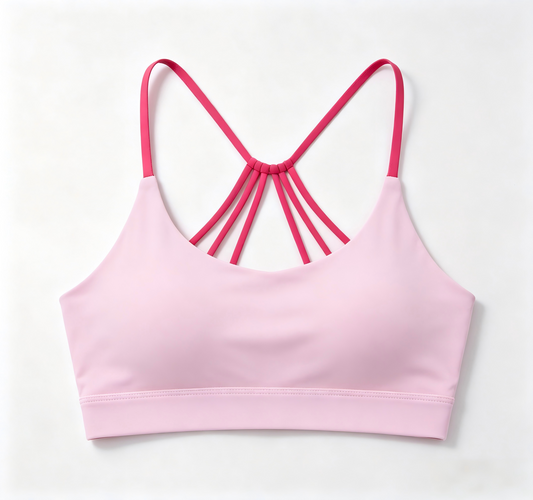Women's Summer Color Block Sports Bra, High Impact Shockproof Push Up Beauty Back Yoga Workout Top for Running Fitness
