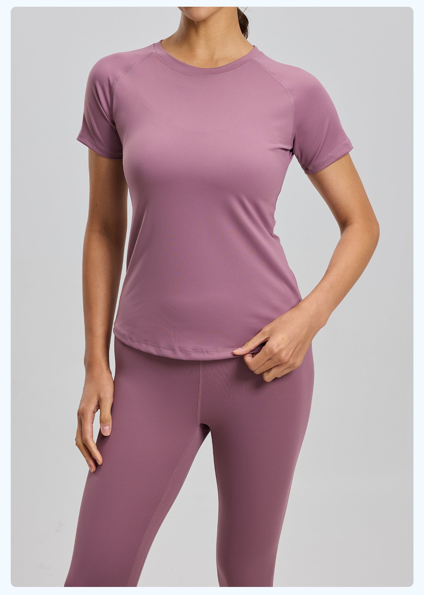 Women's Mesh Yoga Short Sleeve T-Shirt, Breathable Lightweight Fitness Athletic Top, Bust Enhancing & Body Shaping Stretch Sports Tee for Gym, Running & Daily Workout