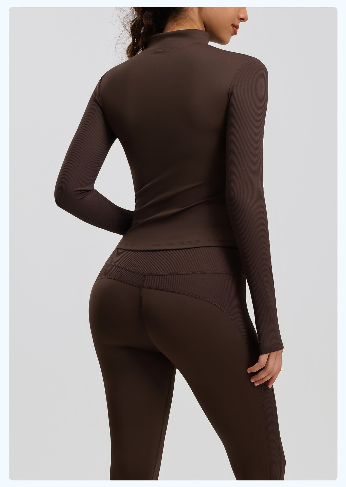 Women's New Striped Sports Jacket, Slim Fit Stand Collar, Outdoor Running Yoga Jacket