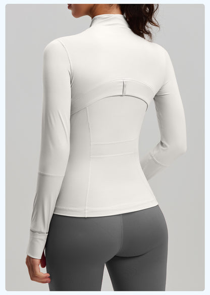 Women's Slim Fit Yoga Jacket, Naked Feeling Workout Sports Coat