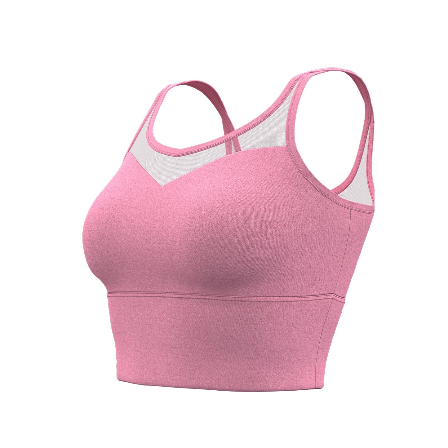 Women's Crisscross Back Sports Bra, Shockproof Push Up Fixed Shape Thin Strap Yoga Fitness Bralette