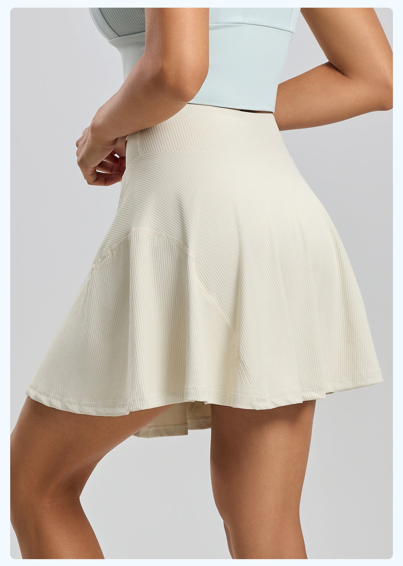 Women’s Running Sports Skort – 2-in-1 High Waist Yoga Tennis Skort, Anti-Exposure