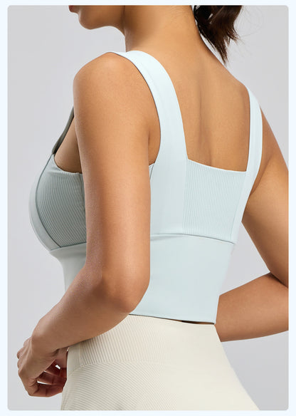 Women's New Sports Bra, Beautiful Back, Shockproof Push-Up, Fixed Chest Pad, Yoga Fitness Bra