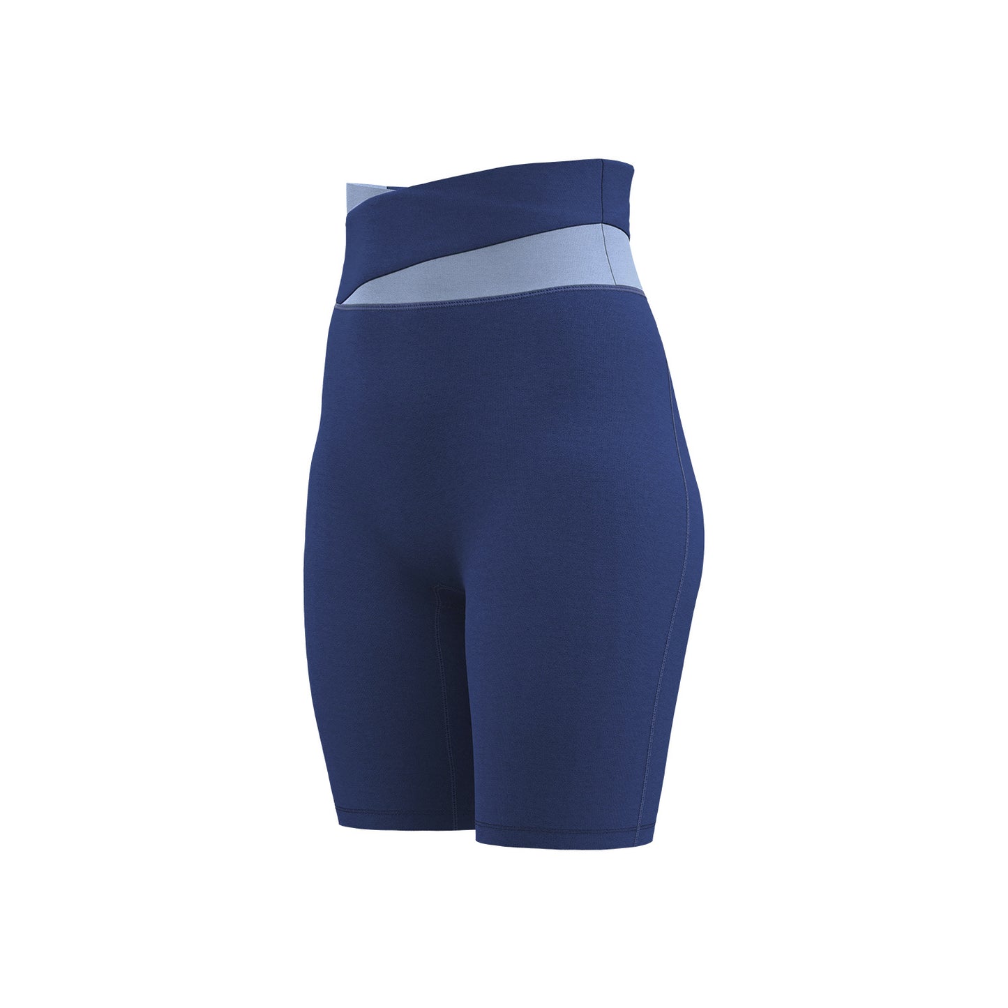 Color Block No VPL Yoga Shorts, High Elastic Slim Fit 5 Inch Biker Shorts for Fitness & Running