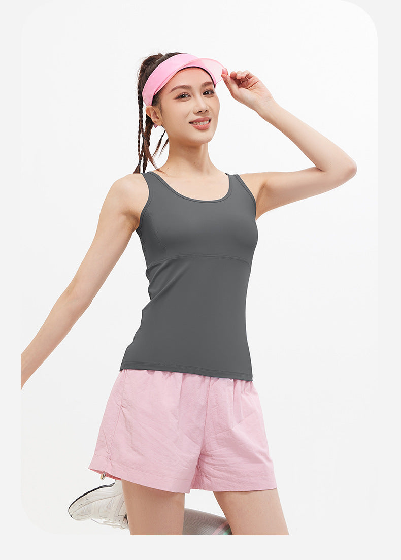 Summer Mesh Cutout Yoga Tank Top, Breathable Nude-Feel Backless Sports Vest, Slim Fit Athletic Top for Women