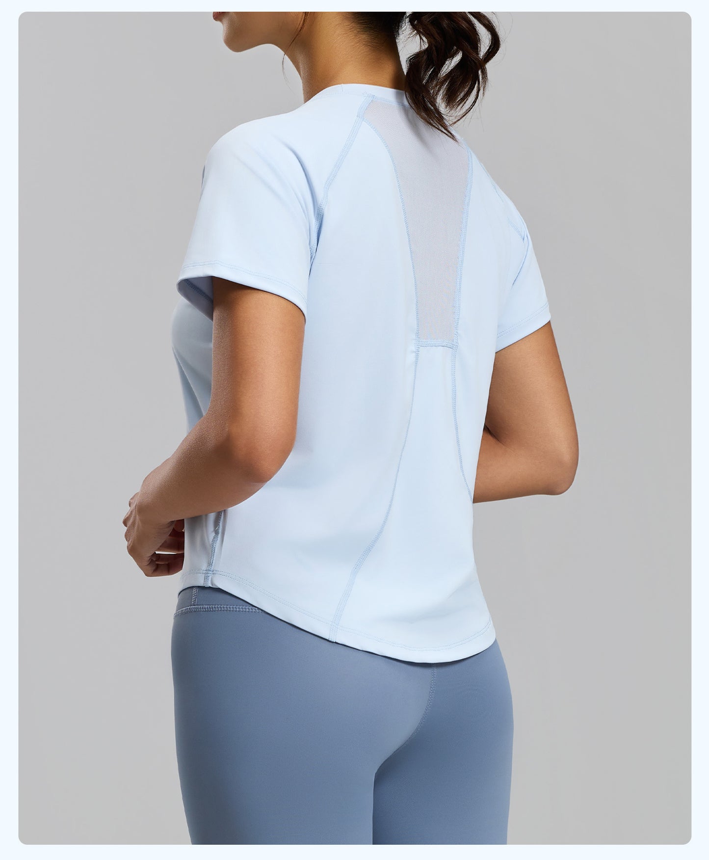Women's New Summer Loose Mesh Yoga Short Sleeve Top, Breathable Lightweight Sports Fitness T-Shirt, Ideal for Running, Workout and Daily Casual Active Wear