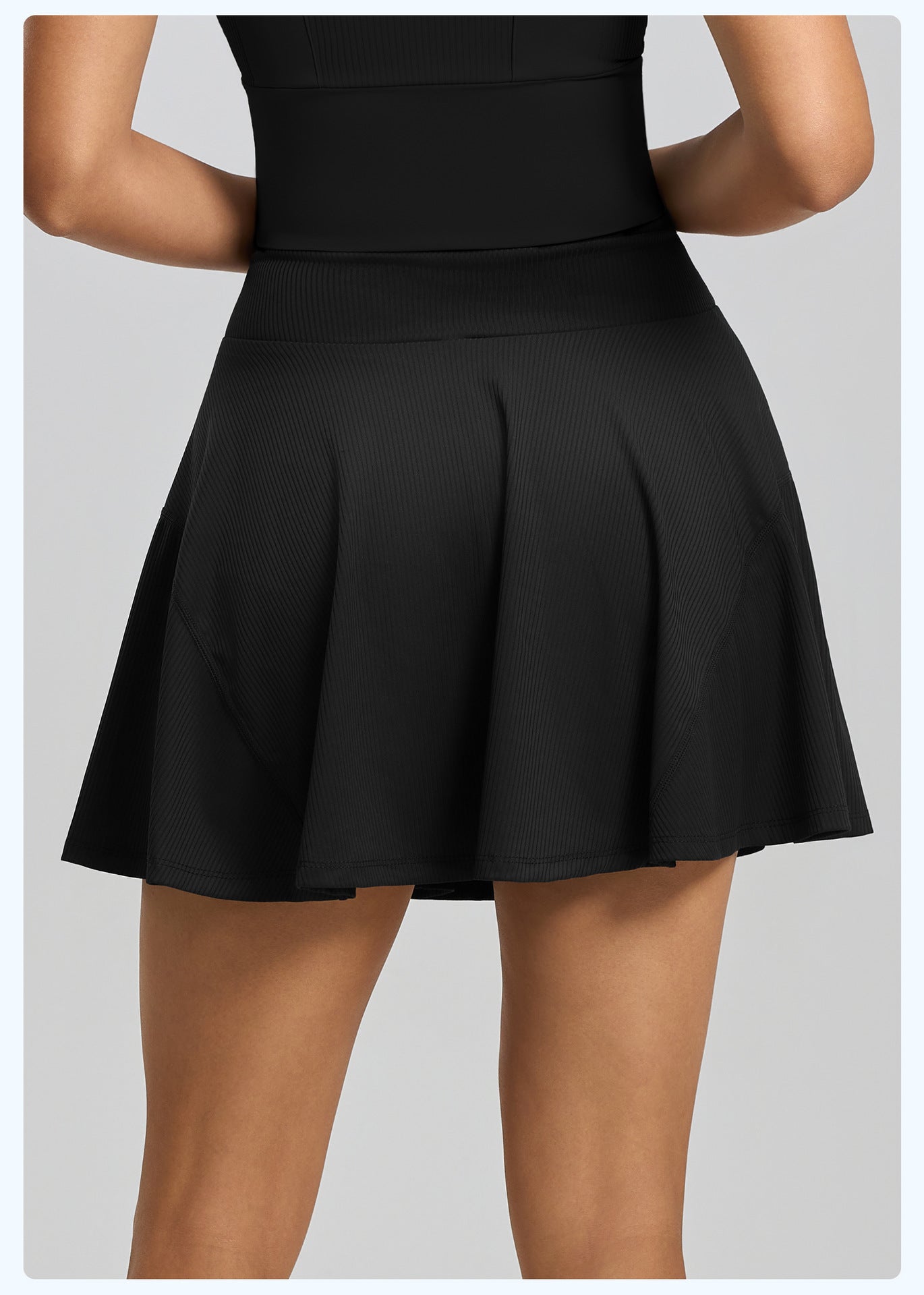 Women’s Running Sports Skort – 2-in-1 High Waist Yoga Tennis Skort, Anti-Exposure