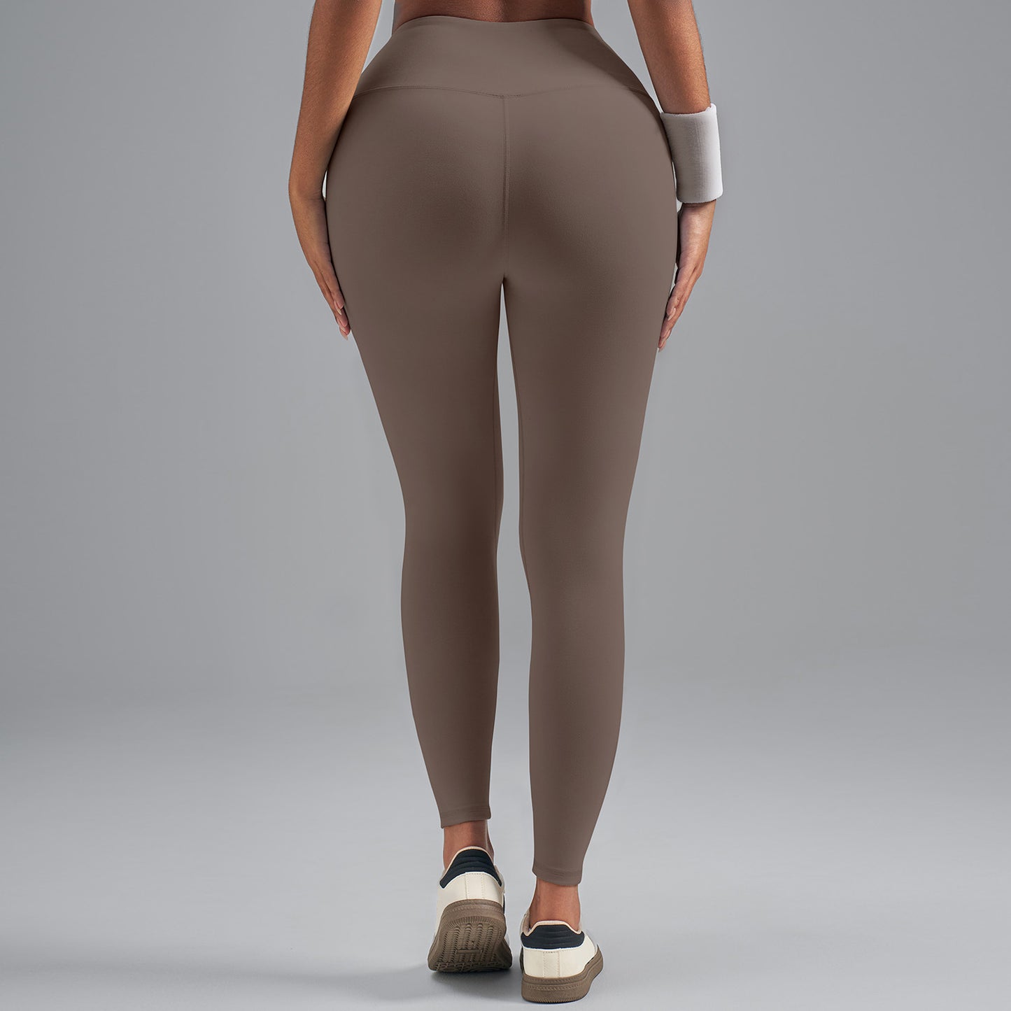 Plus Size Women High Waist Yoga Leggings, Stretchy Fabric Hip Shaping Cut Fitness Workout Pants