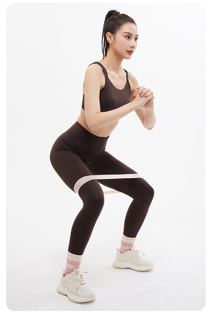 Peach Shoulder Thin-Strap Yoga Sports Bra, High Elastic U-Shaped Shockproof, Push-Up & Beauty Back Integrated Yoga Bra