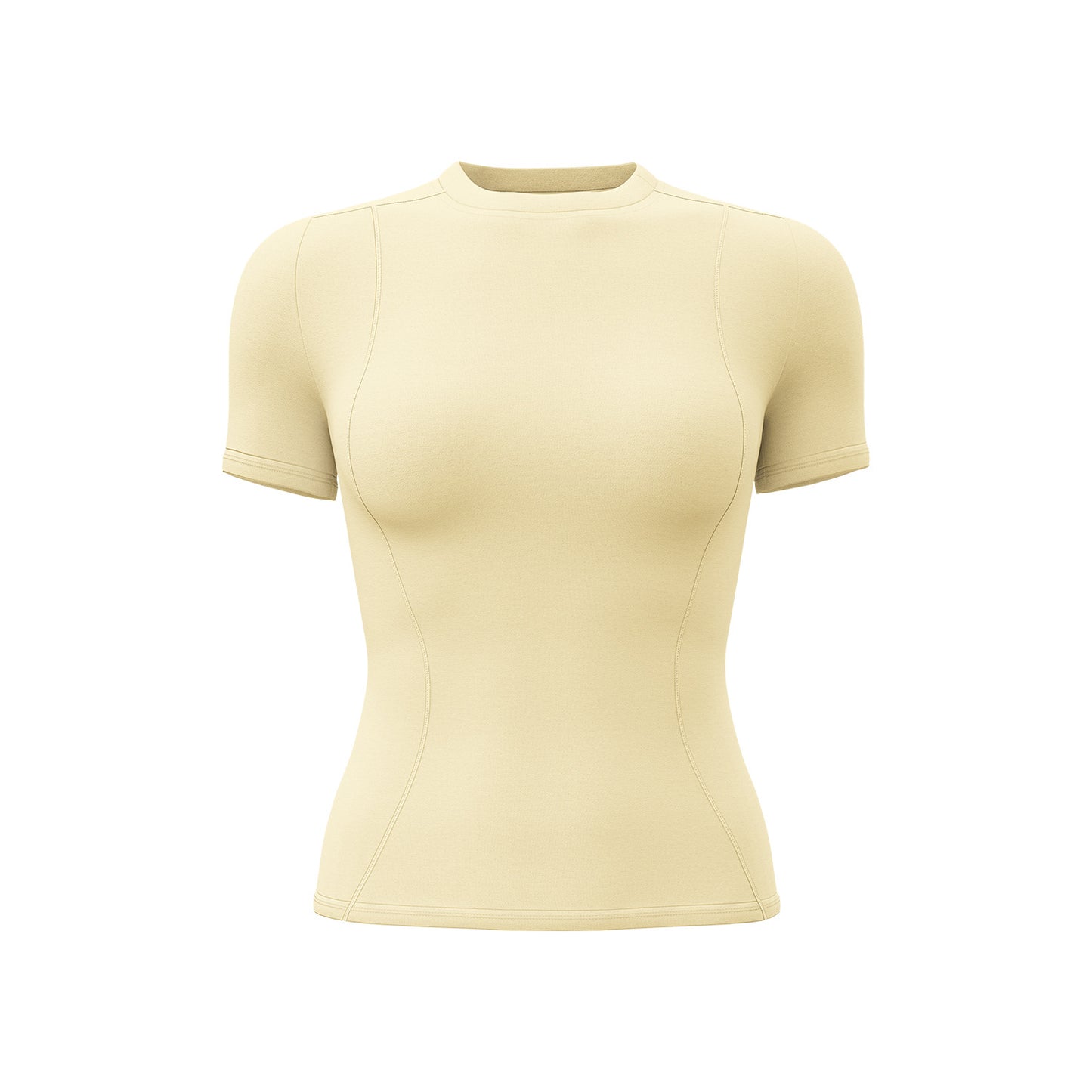 Women's Slim Fit Yoga Short Sleeve Top, Lightweight Stretch Sports T-Shirt, Breathable Activewear Ideal for Running, Gym Fitness and Daily Workout