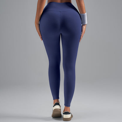 Plus Size Women High Waist Yoga Leggings, Stretchy Fabric Hip Shaping Cut Fitness Workout Pants
