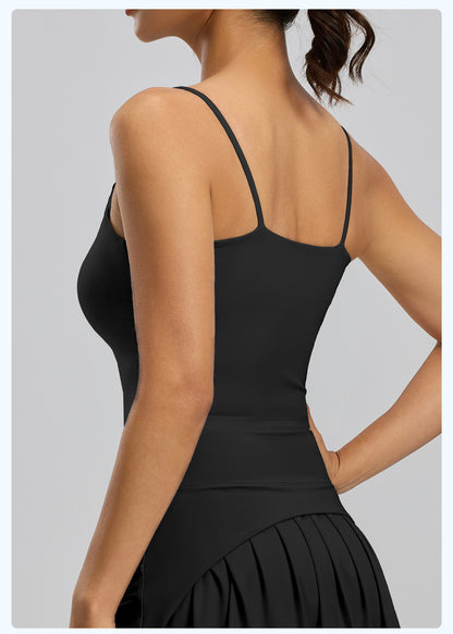 New Style Beauty Back Sports Bra Tank Top for Women, Built-in Cup Camisole, Wearable Outside Yoga Workout Bra