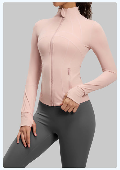 Women's Slim Fit Yoga Jacket, Naked Feeling Workout Sports Coat