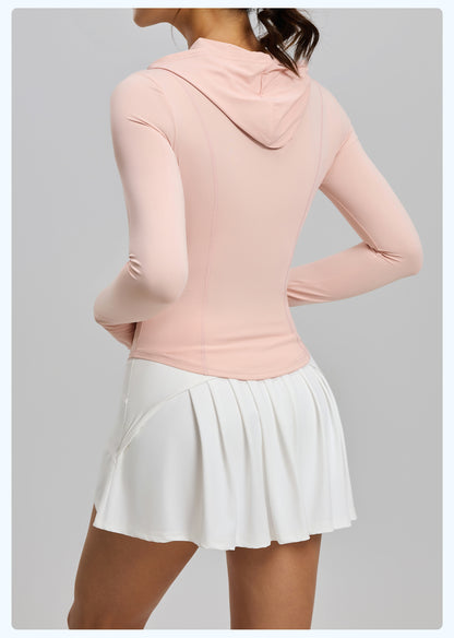 Women's Summer Original Yarn UV Protection Sun Jacket, Thin Outdoor Skin Coat, Hooded Sun Shirt