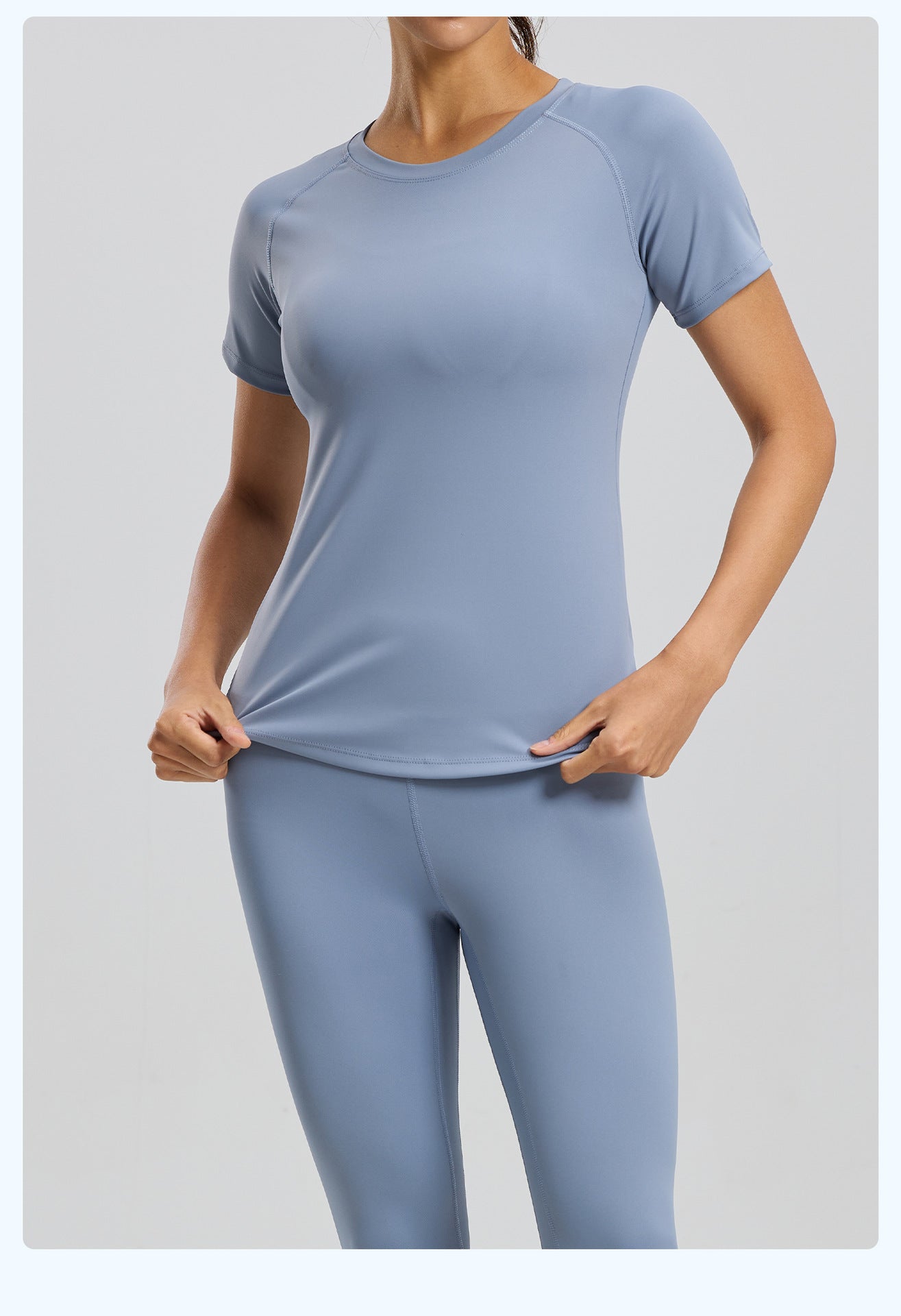 Women's Mesh Yoga Short Sleeve T-Shirt, Breathable Lightweight Fitness Athletic Top, Bust Enhancing & Body Shaping Stretch Sports Tee for Gym, Running & Daily Workout