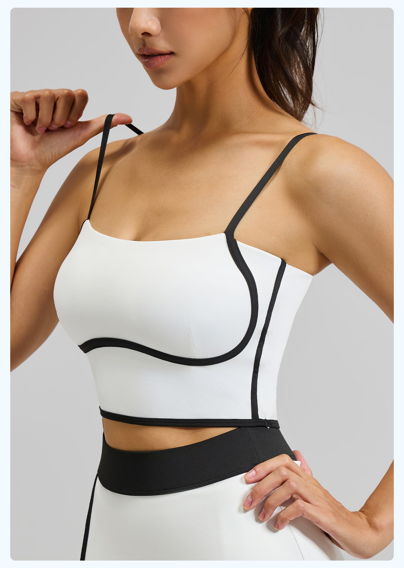 Summer New Streamlined Yoga Sports Bra, Removable Pads Adjustable Straps Beauty Back Fitness Workout Tank Top