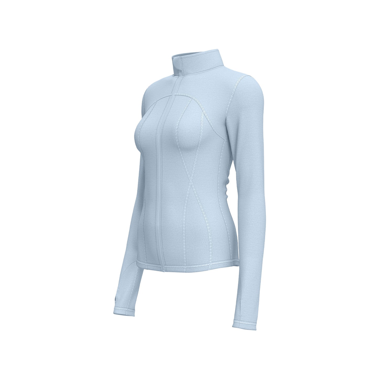 Women's Naked Feeling Yoga Top, Slim Fit Workout Sports Shirt, Tight Training Running Jacket