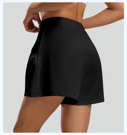 New Women's Yoga Shorts, Casual, Anti-Exposure, High-Waisted, Hip-Lifting, Running, Fitness, Sports Shorts