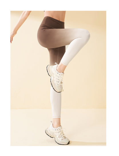 Women's Gradient Yoga Pants High Waist Butt Lifting Tummy Control Cloud Feel High Stretch Seamless No Embarrassment Line Fitness Leggings