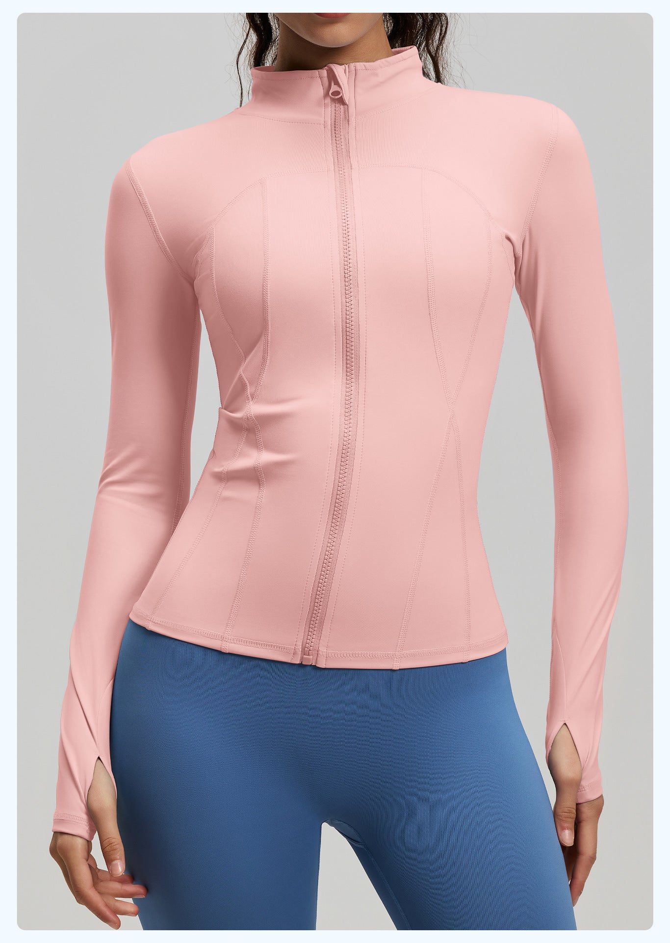 Women's Naked Feeling Yoga Top, Slim Fit Workout Sports Shirt, Tight Training Running Jacket