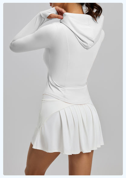 Women's Summer Original Yarn UV Protection Sun Jacket, Thin Outdoor Skin Coat, Hooded Sun Shirt