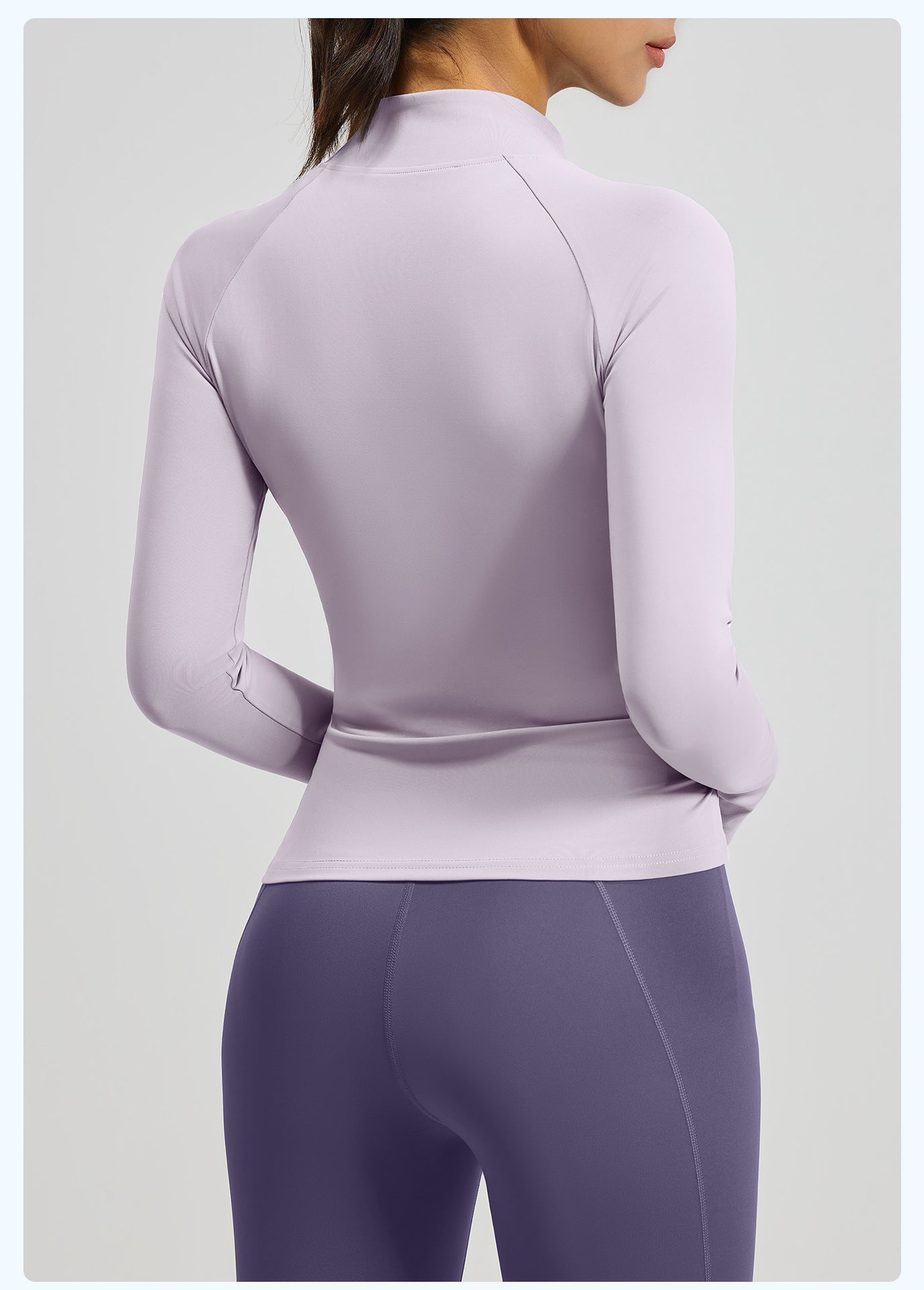 Women's Color Block Yoga Jacket, High Neck Slim Fit Naked Feeling Workout Top