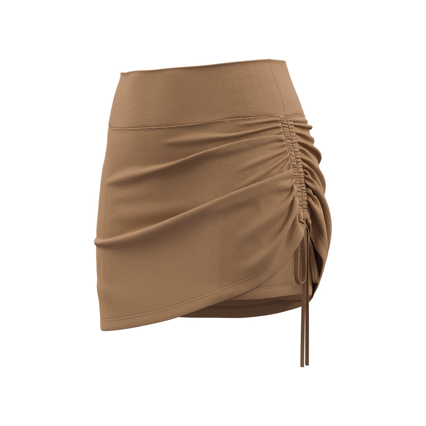 New Ruched Sports Skort Women, High Waist Anti-Exposure Running Shorts, 2-in-1 Short Yoga Skort