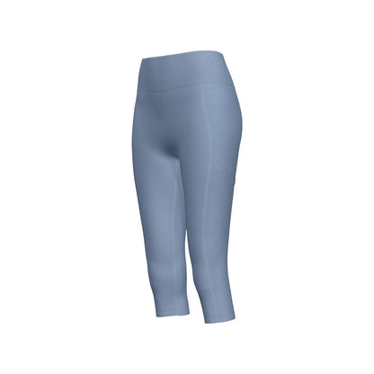 Women's High Waist 7/8 Yoga Pants with Side Pockets, Butt Lifting Booty Sculpting Tight Fitness Leggings